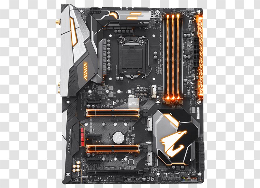 Intel LGA 1151 ATX Gigabyte Technology GIGABYTE X299 AORUS Gaming 7 (rev 1.0) - Motherboard Transparent PNG