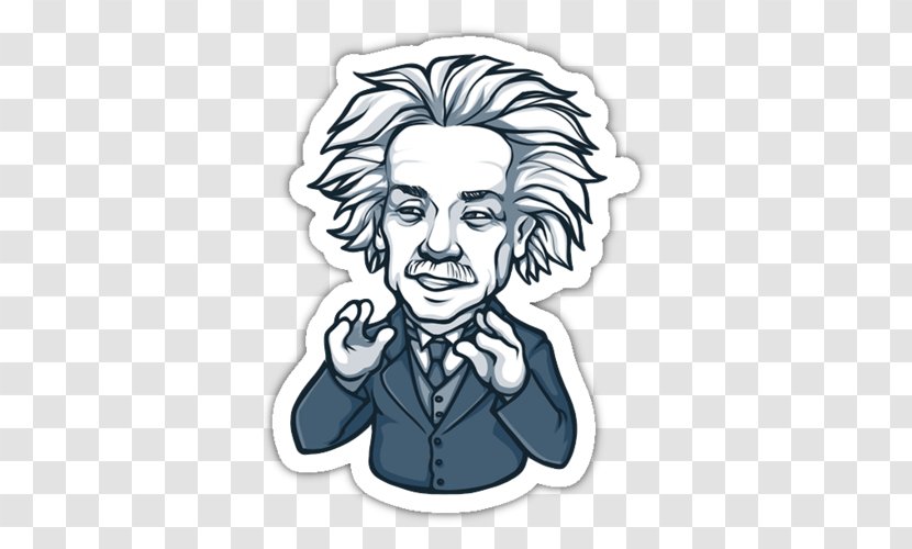 Albert Einstein Scientist Science Scientific Revolution Drawing - Sticker Transparent PNG