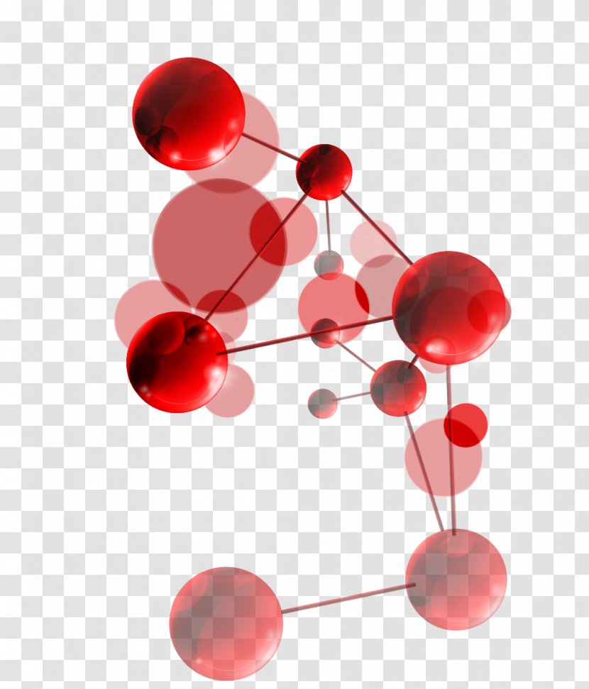 Molecule Clip Art - Product Design - Vector Red Creature Chain Transparent PNG