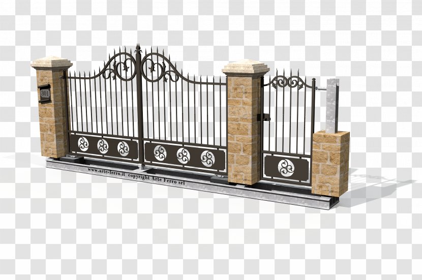 Wrought Iron Gate Fence House Transparent PNG