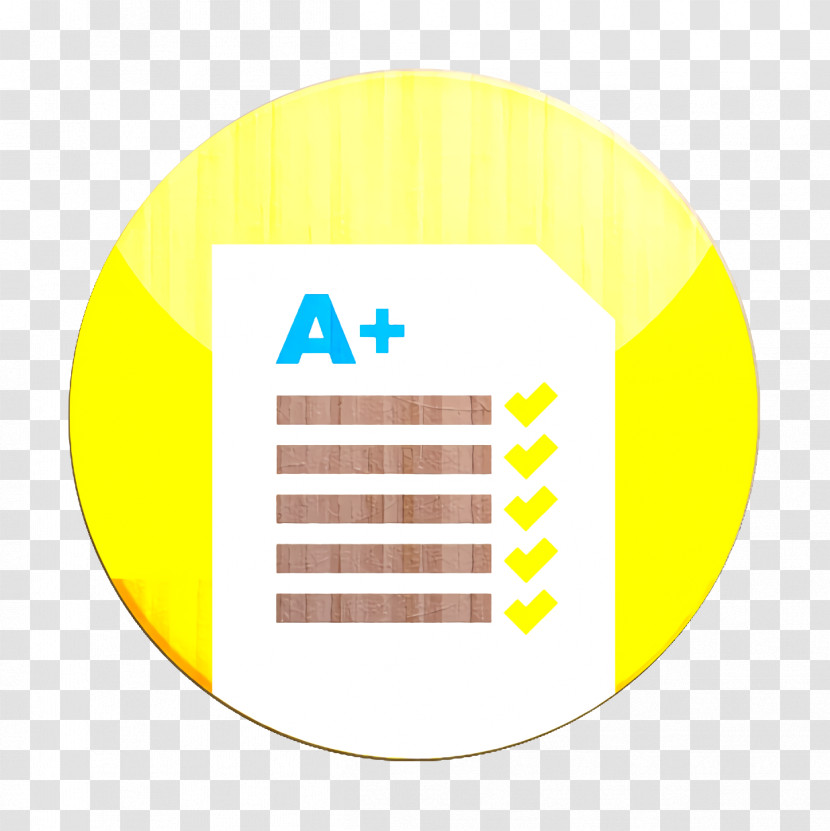 Grade Icon Back To School Icon A+ Icon Transparent PNG
