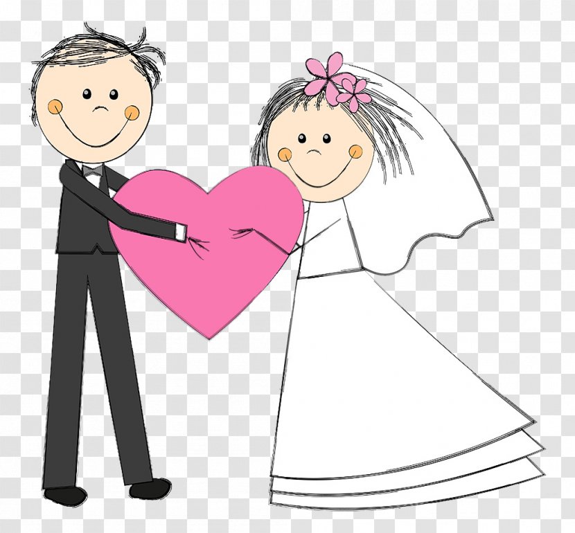 Wedding Invitation Marriage Stock Photography Clip Art - Cartoon - Couple Transparent PNG