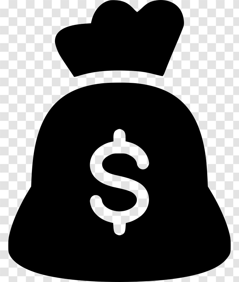 Money Bag Clip Art - Black And White - Sack Transparent PNG
