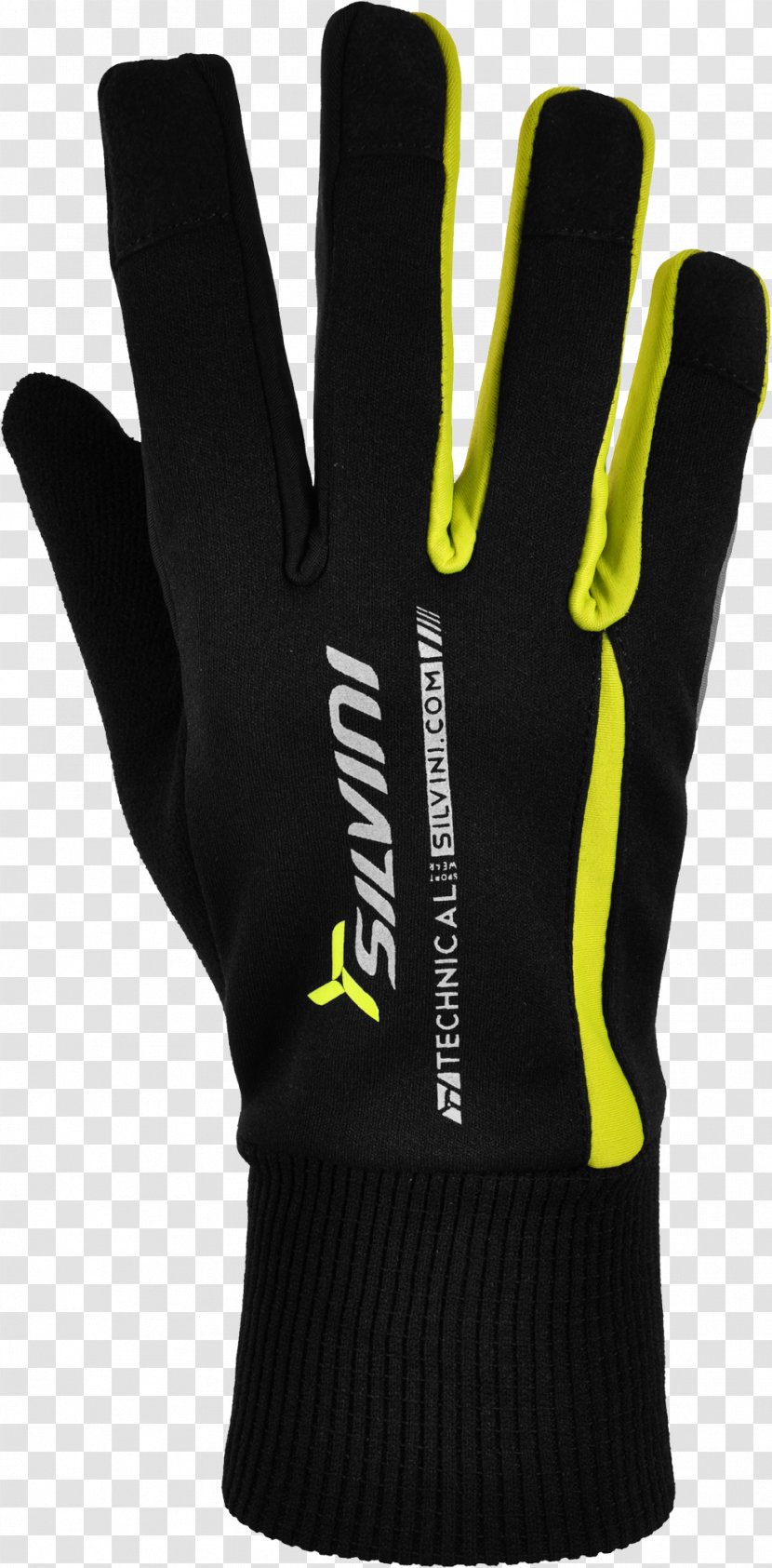 Cycling Glove Black Neon Tetra - Bicycle - Yellow Transparent PNG