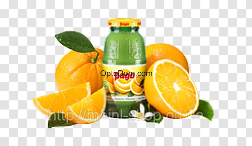 Orange Juice Nectar Valencia Drink - Vegetarian Food Transparent PNG
