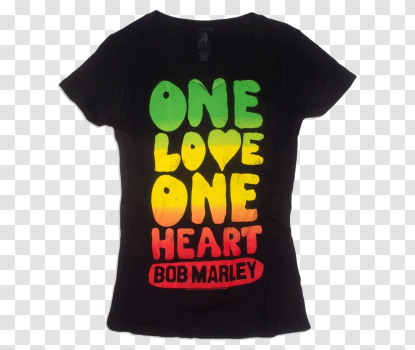 T-shirt One Love, Heart Love/People Get Ready Reggae Jamaica - Watercolor Transparent PNG