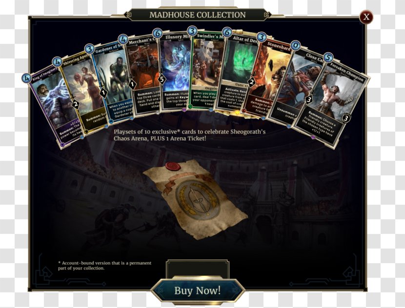 An Elder Scrolls Legend: Battlespire Heroes Of Skyrim Bethesda Softworks Card Game - Arena Transparent PNG