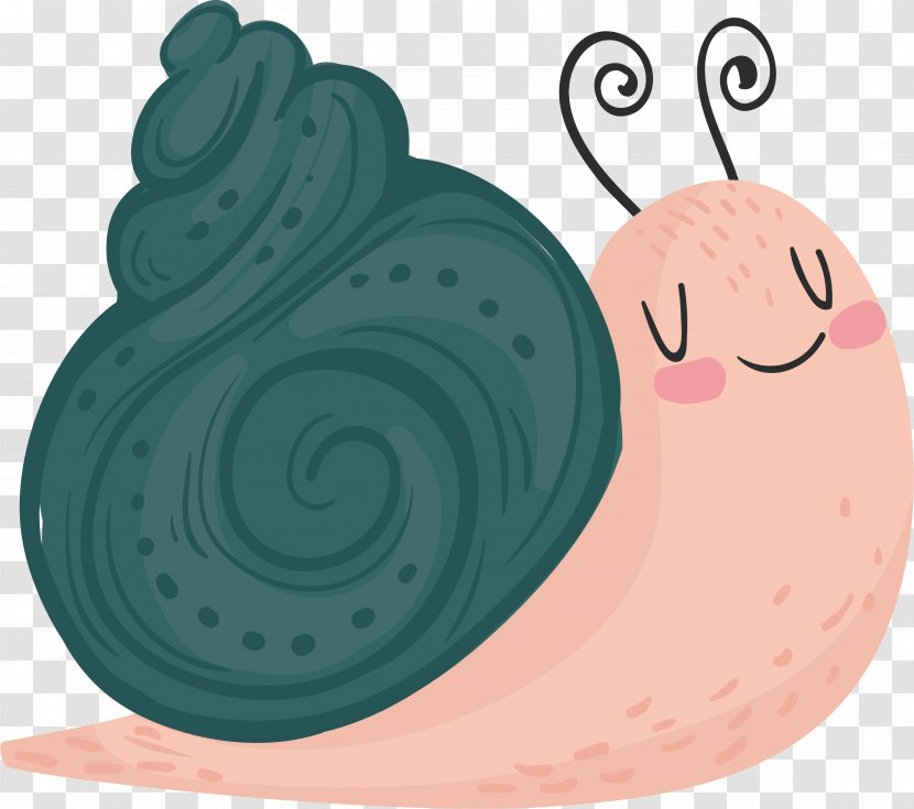 Snail Cartoon Orthogastropoda - Pink Transparent PNG