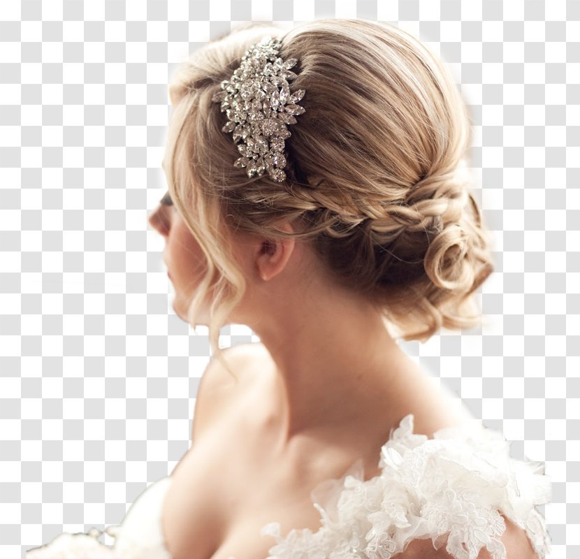 Bun Long Hair Hairstyle Bride Transparent PNG