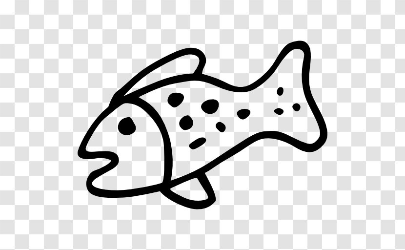 Fish Clip Art - Monochrome Photography - Hand Drawn Animals Transparent PNG