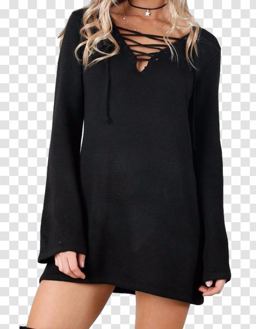 Long-sleeved T-shirt Sweater Neckline - Casual Transparent PNG
