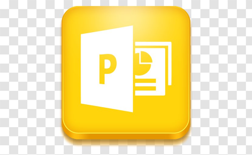 Microsoft PowerPoint Office Visio - Brand - Yellow Powerpoint Icon Transparent PNG
