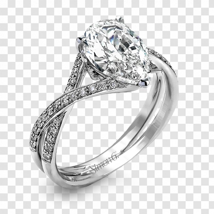 Gemological Institute Of America Engagement Ring Diamond Wedding - Solitaire - Solitaire, Rings Transparent PNG
