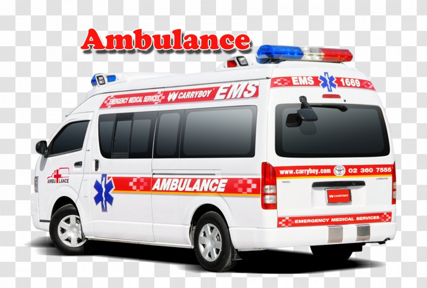 Emergency Call Ambulance Vehicle - Fire Department Transparent PNG
