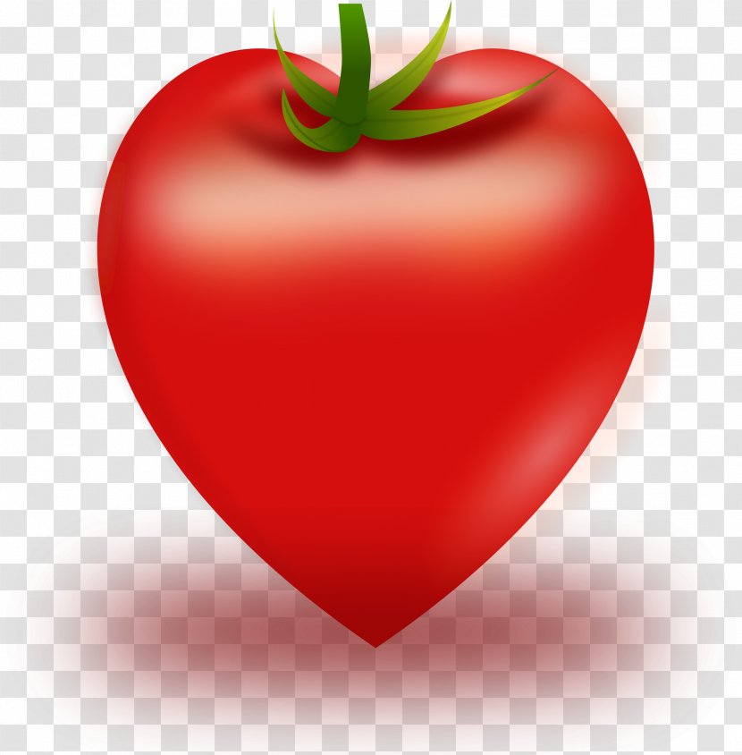 Tomato Heart Clip Art - Diet Food - Heart-shaped Coffee Transparent PNG