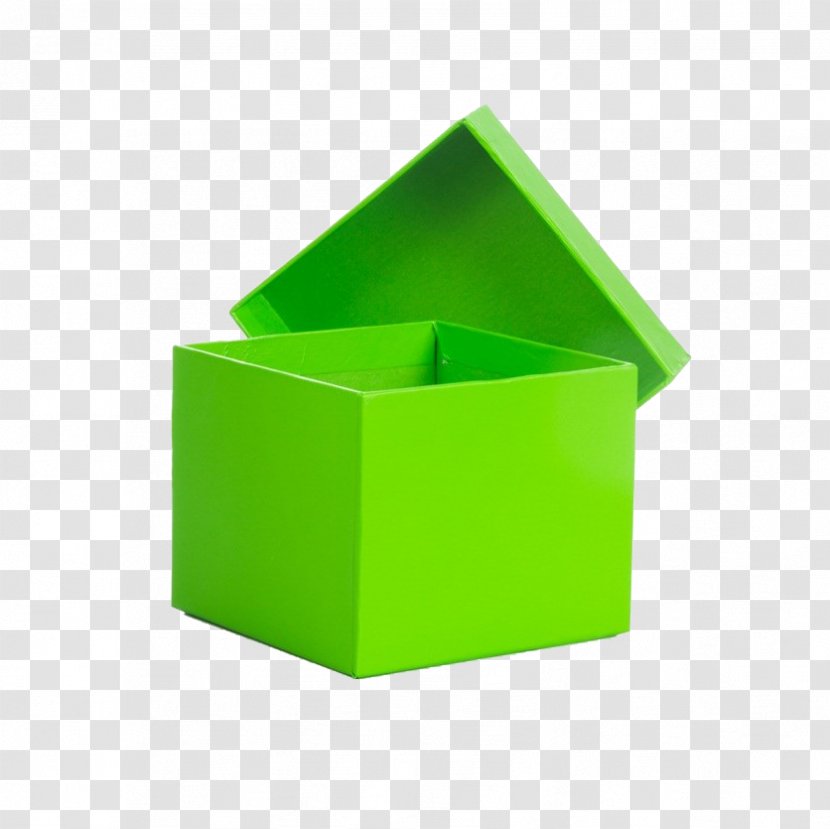 Paper Cardboard Box Green - Stock Photography Transparent PNG