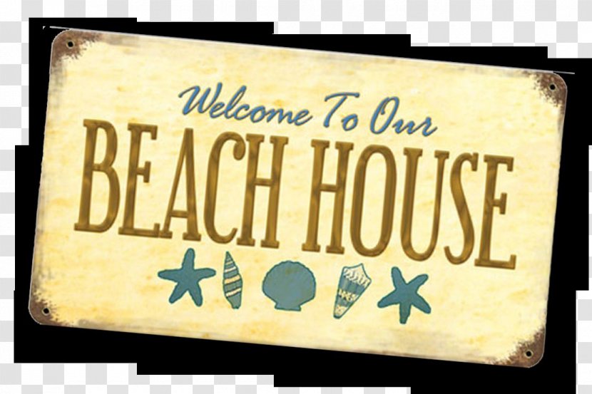 Oceanside Beach House Sign - Envelope Transparent PNG