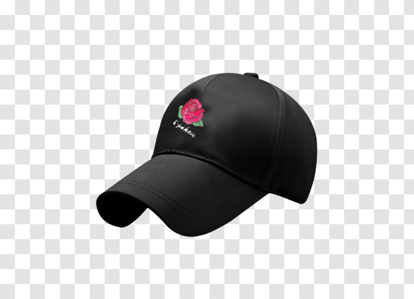 Baseball Cap Fashion Hat - Black - Full Mink Transparent PNG