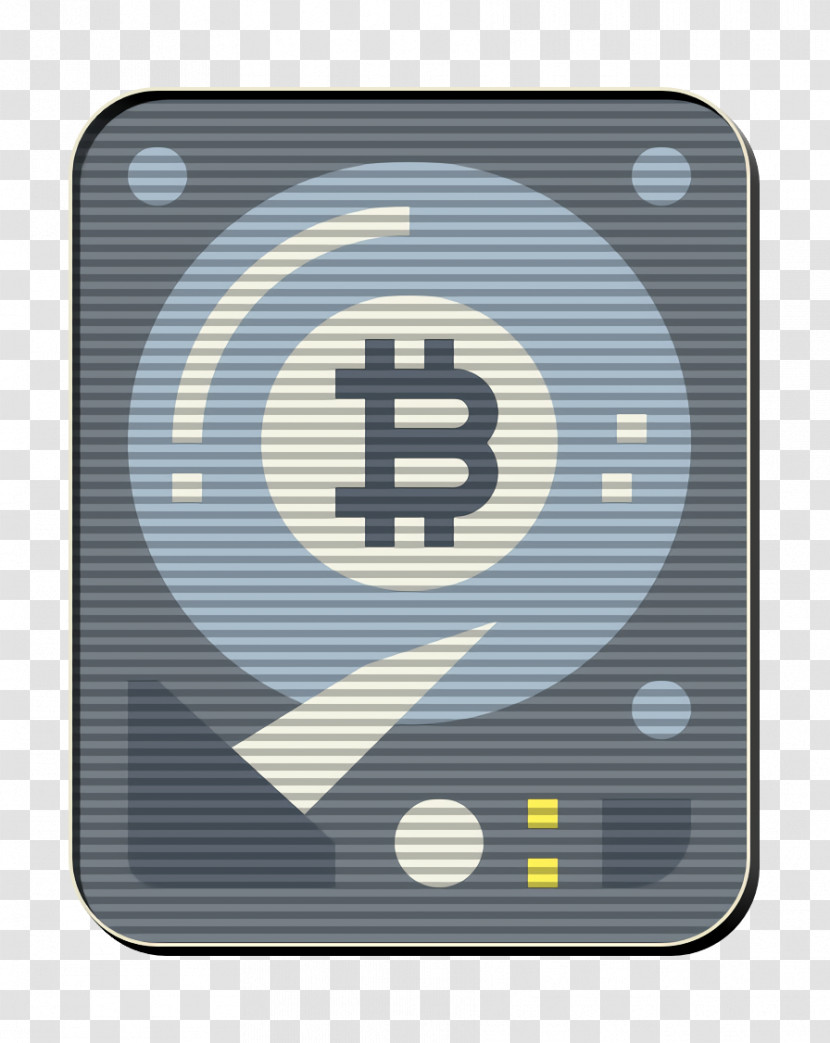 Hard Disk Icon Bitcoin Icon Cryptocurrency Icon Transparent PNG