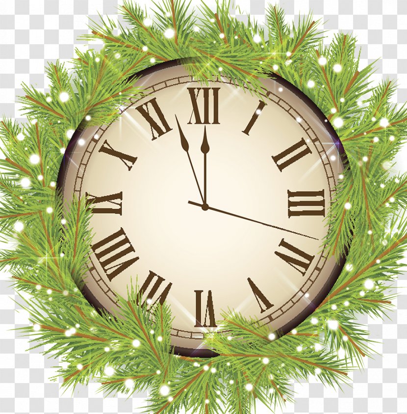 Clock Christmas New Year Icon Transparent PNG