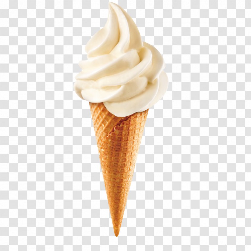 Ice Cream Cones Milkshake Sundae Soft Serve - Cone Transparent PNG