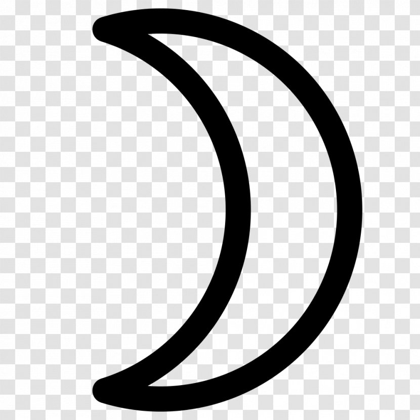 Moon Crescent Astrological Symbols Sign - Creative Transparent PNG