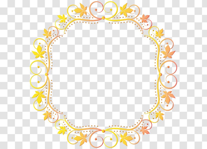 Decorative Borders - Yellow - Interior Design Ornament Transparent PNG