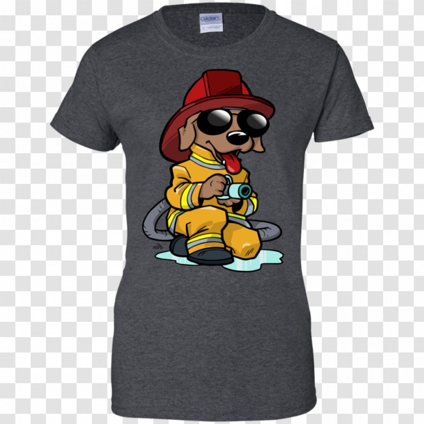 T-shirt Hoodie Morty Smith Sleeve - Gildan Activewear - Firefighter Transparent PNG