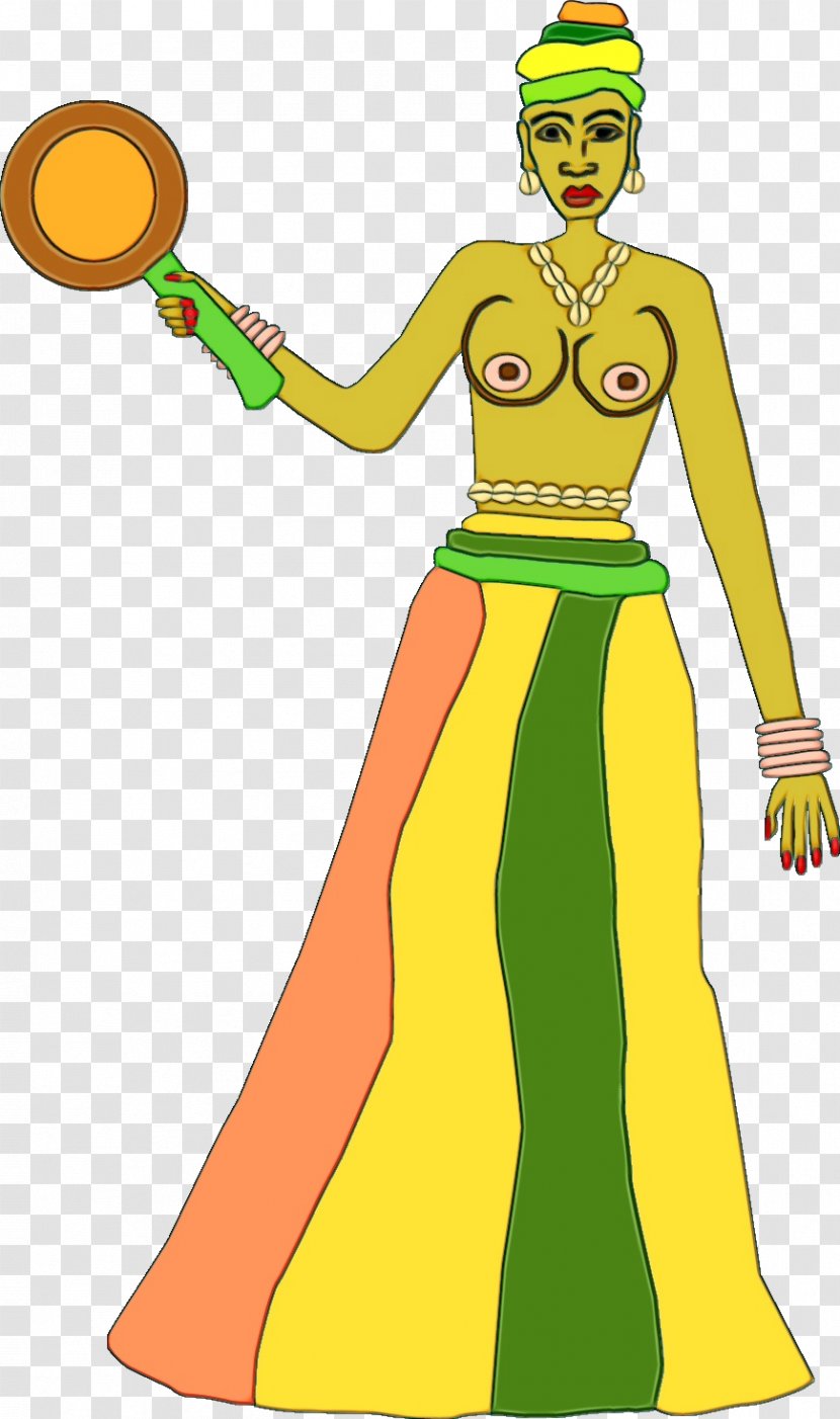 Green Yellow Cartoon Costume Design - Style Transparent PNG