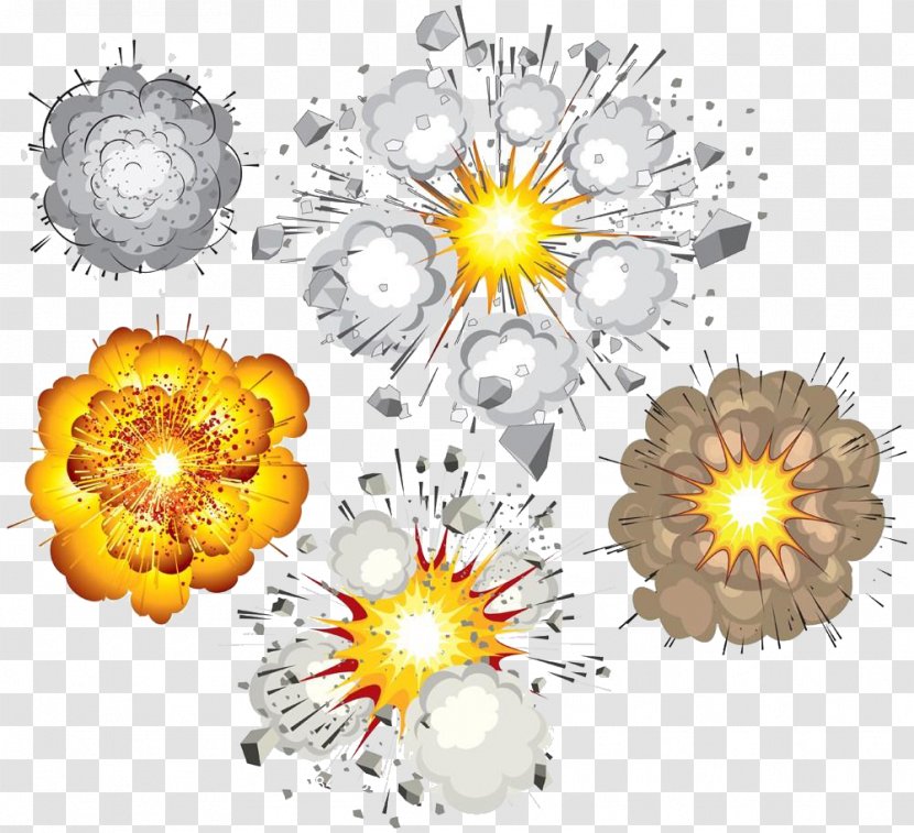 Explosion Bomb - Yellow Transparent PNG