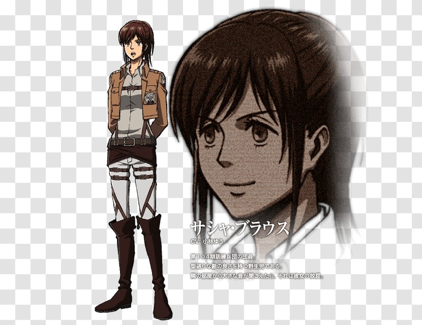 Sasha Braus Mikasa Ackerman Eren Yeager Attack On Titan Reiner Braun - Silhouette Transparent PNG