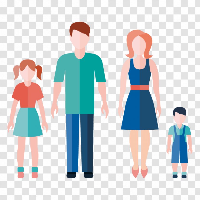 People Cartoon Standing Child Turquoise - Fun Gesture Transparent PNG