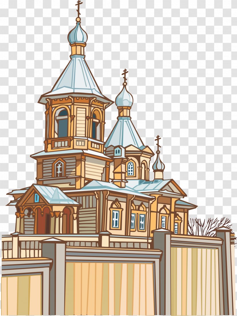 Cartoon Illustration - Facade - Castle Transparent PNG