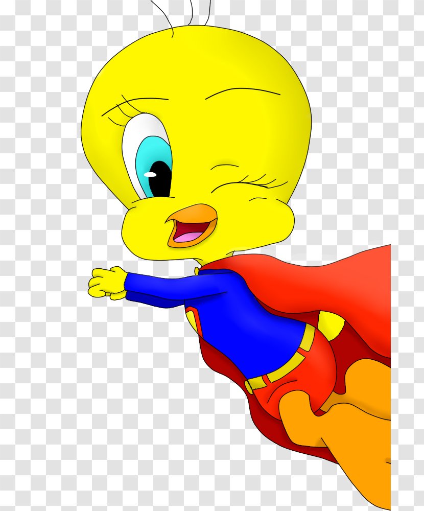 Tweety Superman Drawing Character - Bird Transparent PNG