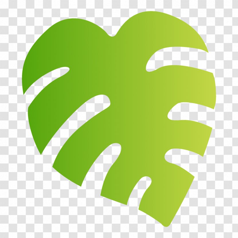 Green Leaf Logo Symbol Plant Transparent PNG