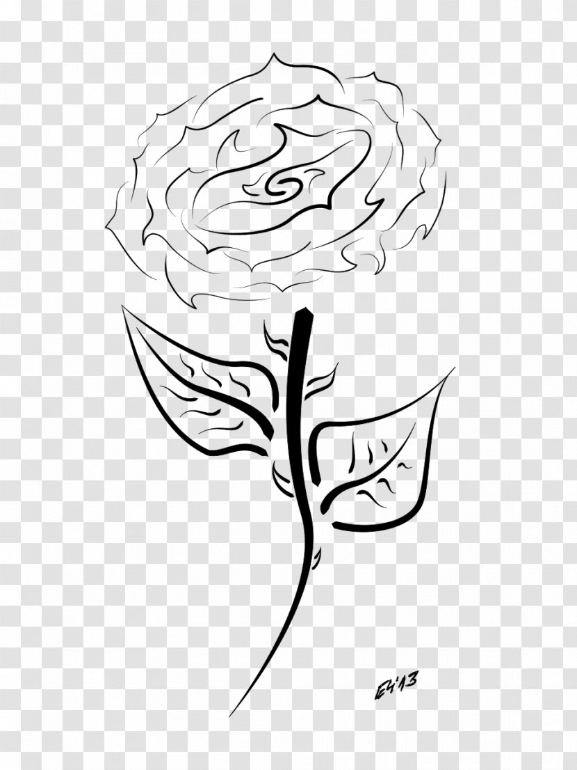 Black Rose Floral Design Cut Flowers - Frame - Morden Transparent PNG