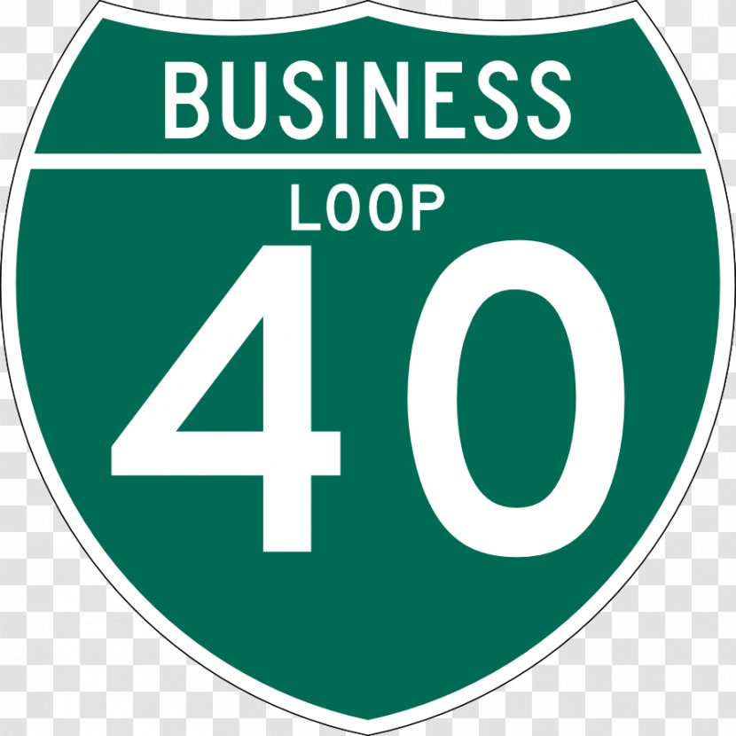 Interstate 80 Business US Highway System Route Shield - Green Transparent PNG
