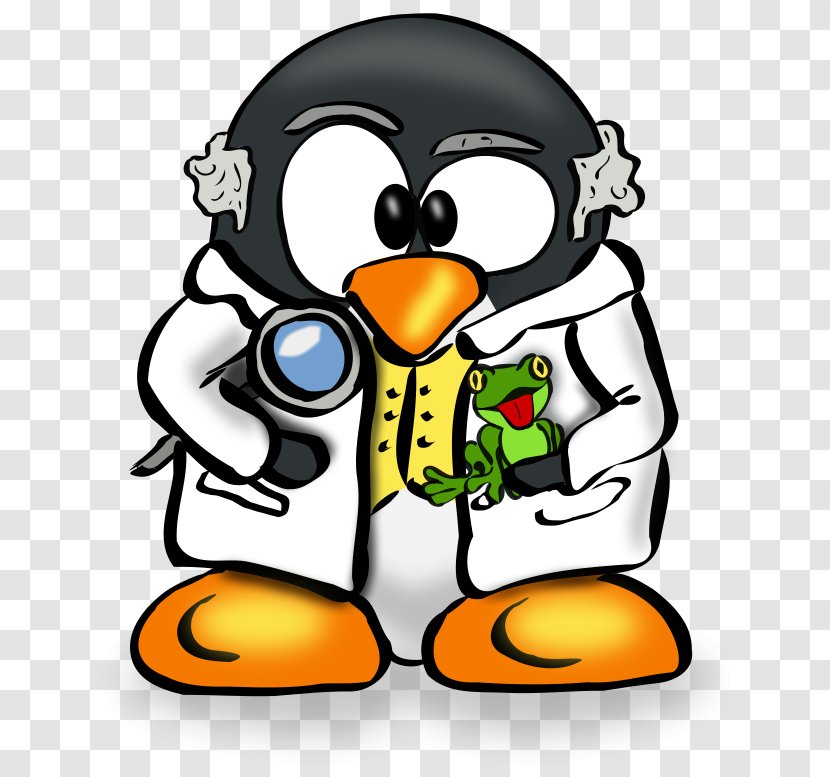 Penguin Tux Linux User Group Scientist Clip Art - Lazzaro Spallanzani Transparent PNG