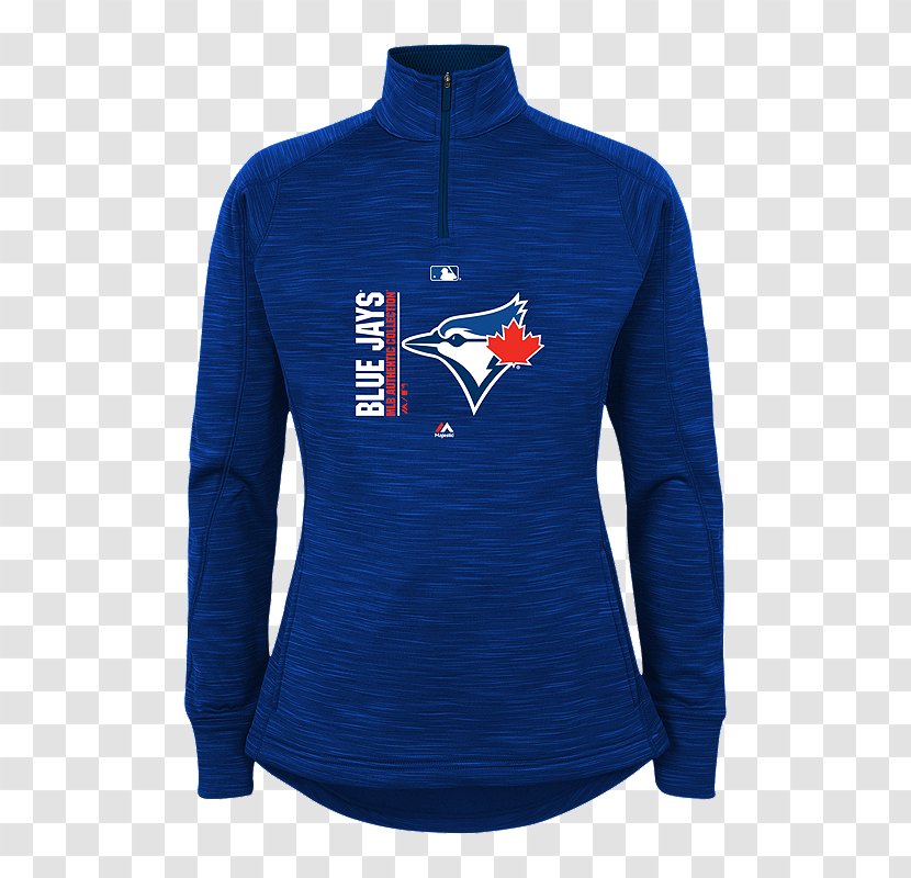 Sports Fan Jersey T-shirt Sleeve Toronto Blue Jays Majestic Authentic Collection Team Icon Streak Pullo - Zipper Shirts Girls Transparent PNG
