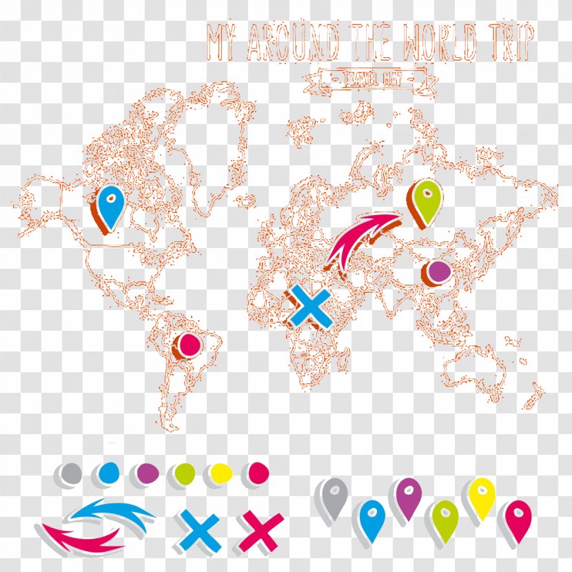 Sydney Bangkok Tokyo Illustration - Silhouette - Map Marker With World Transparent PNG