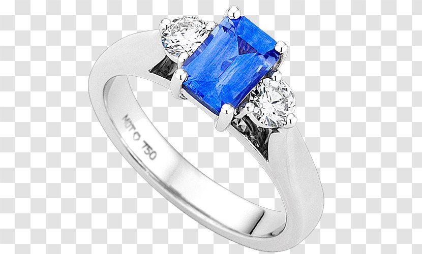 Sapphire Ring Princess Cut Brilliant - Emerald Transparent PNG