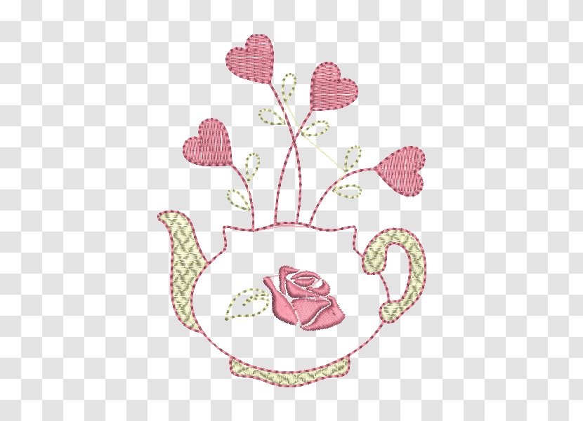 Embroidery Petal Sewing Teapot Pattern - Art Transparent PNG