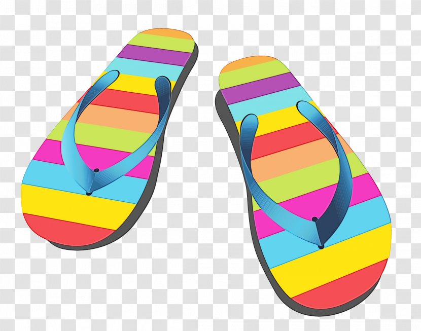Flip-flops Sandal Vector Graphics Shoe Slipper - Rainbow Sandals Transparent PNG