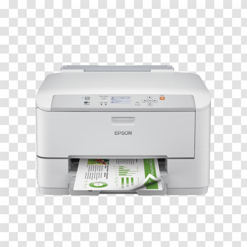 Inkjet Printing Printer Epson WorkForce Pro WF-5110 - Multifunction Transparent PNG