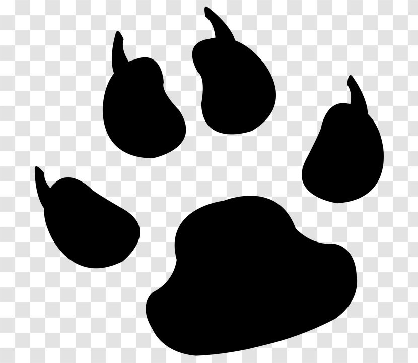 Dog Paw Tiger Clip Art - Cat Transparent PNG