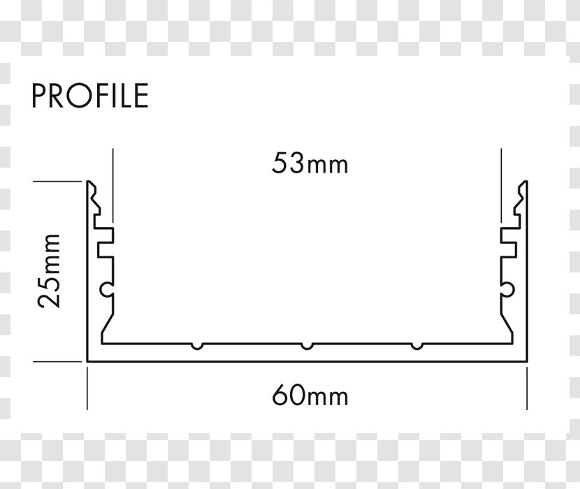 Light-emitting Diode LED Strip Light Aluminium Lighting Amazon.com - Rectangle - Ilux Shop And Industrial Line Transparent PNG