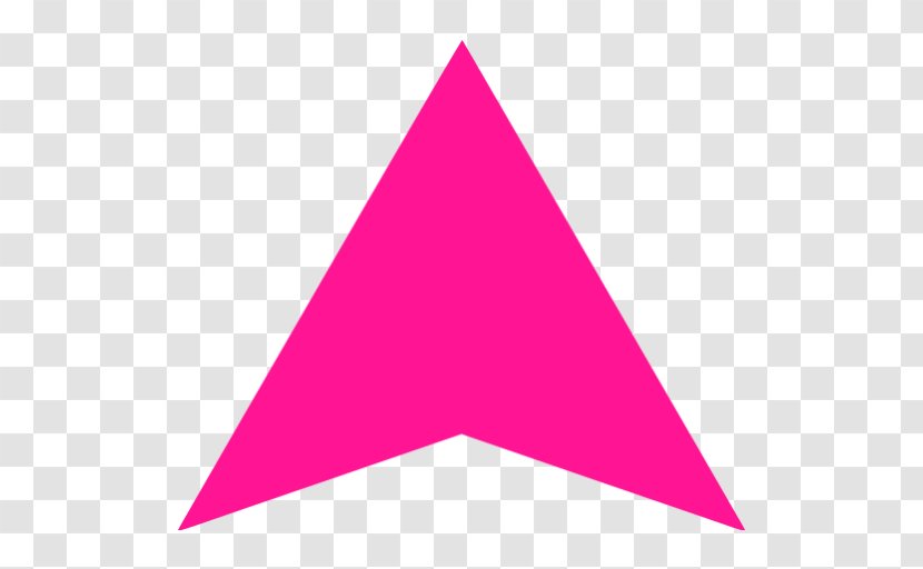 Triangle Point Pink M - Magenta Transparent PNG