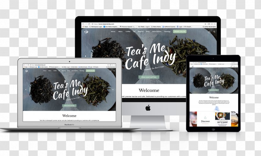 Tea's Me Cafe Indy 8393 Creative Solutions LLC - Electronics - Mockup Transparent PNG