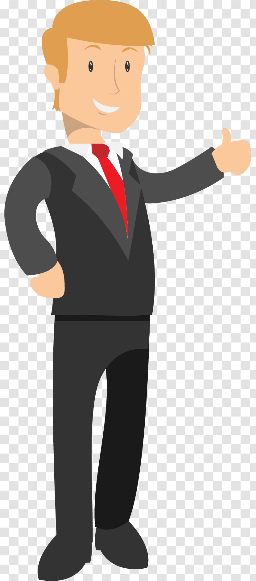 Software Salesman Client Customer - Child - Point Of Thumbs Up Business People Transparent PNG