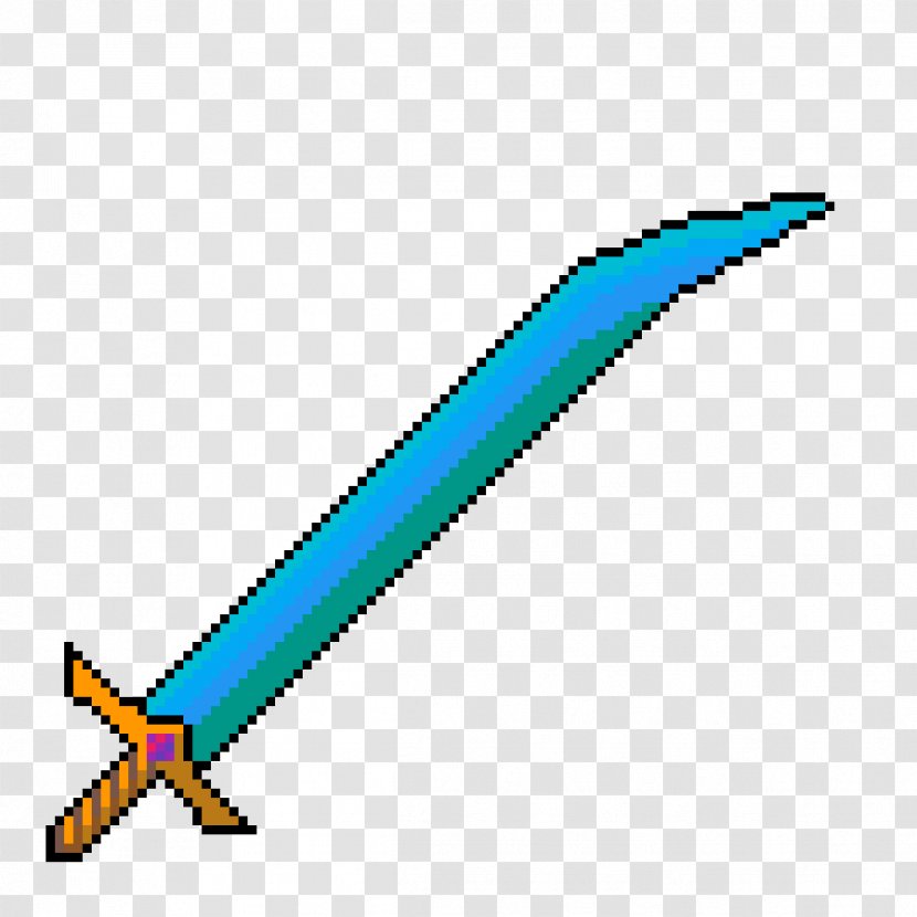 Pixel Art Clip - Editing - Sword Icon Transparent PNG